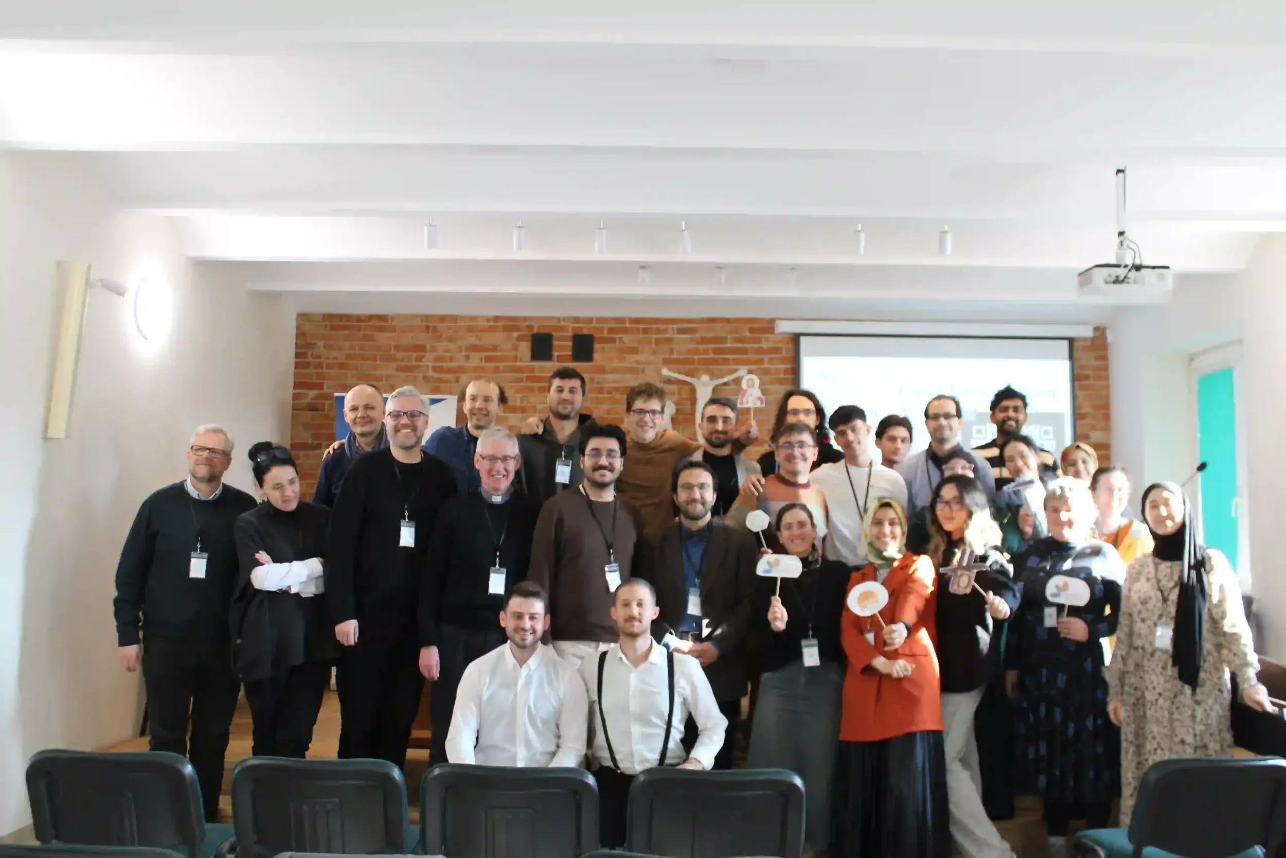 Participants gathering together